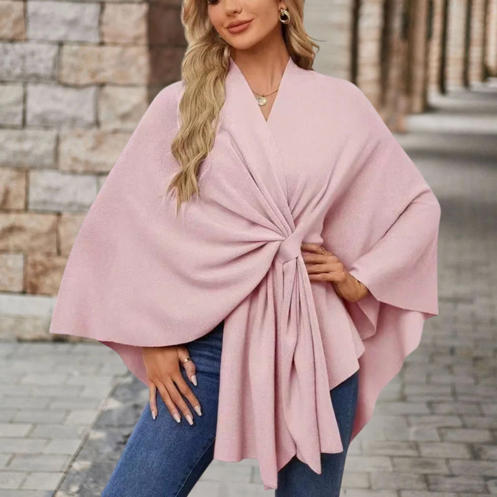 Avalee - Chic Knot-Front Shawl