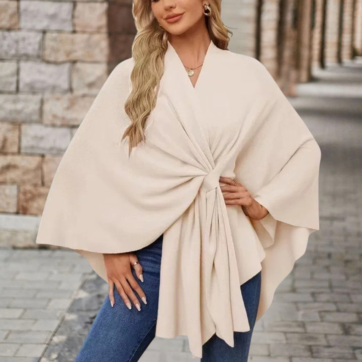 Avalee - Chic Knot-Front Shawl