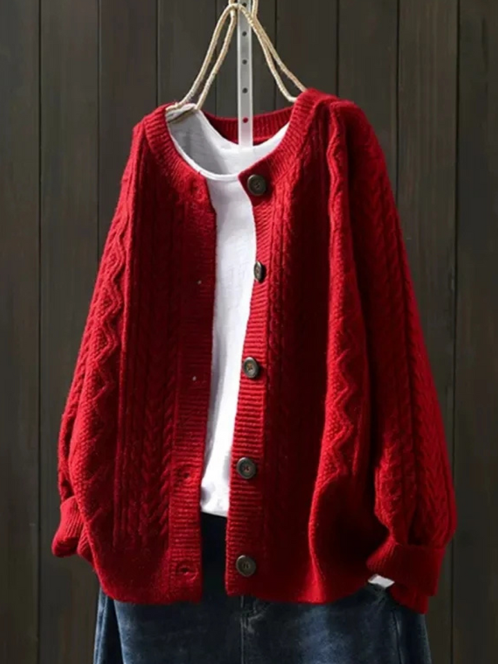 Solenn - Elegant Knit Button Cardigan