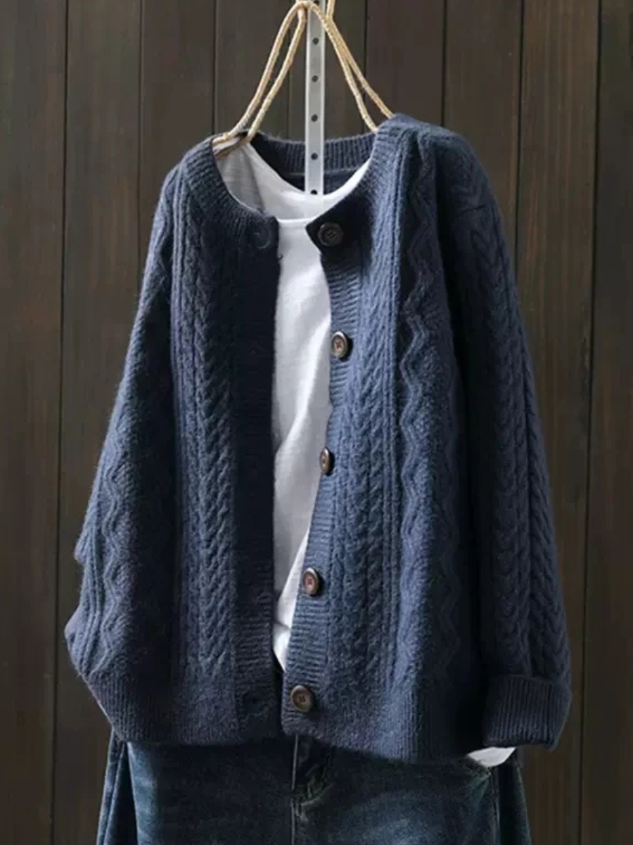 Solenn - Elegant Knit Button Cardigan