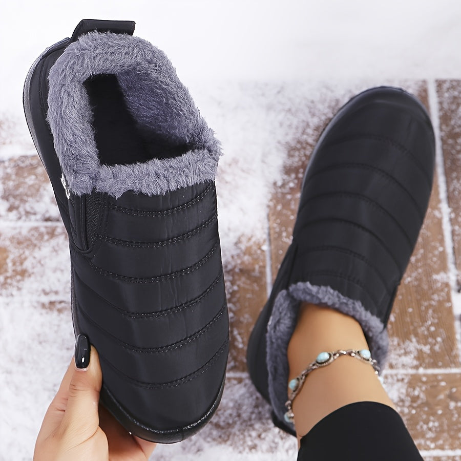 Eloise - Cozy Winter Slip-On Boots