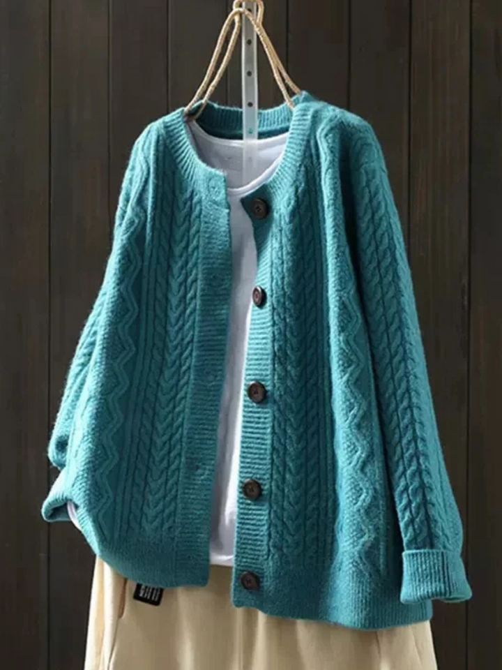 Solenn - Elegant Knit Button Cardigan