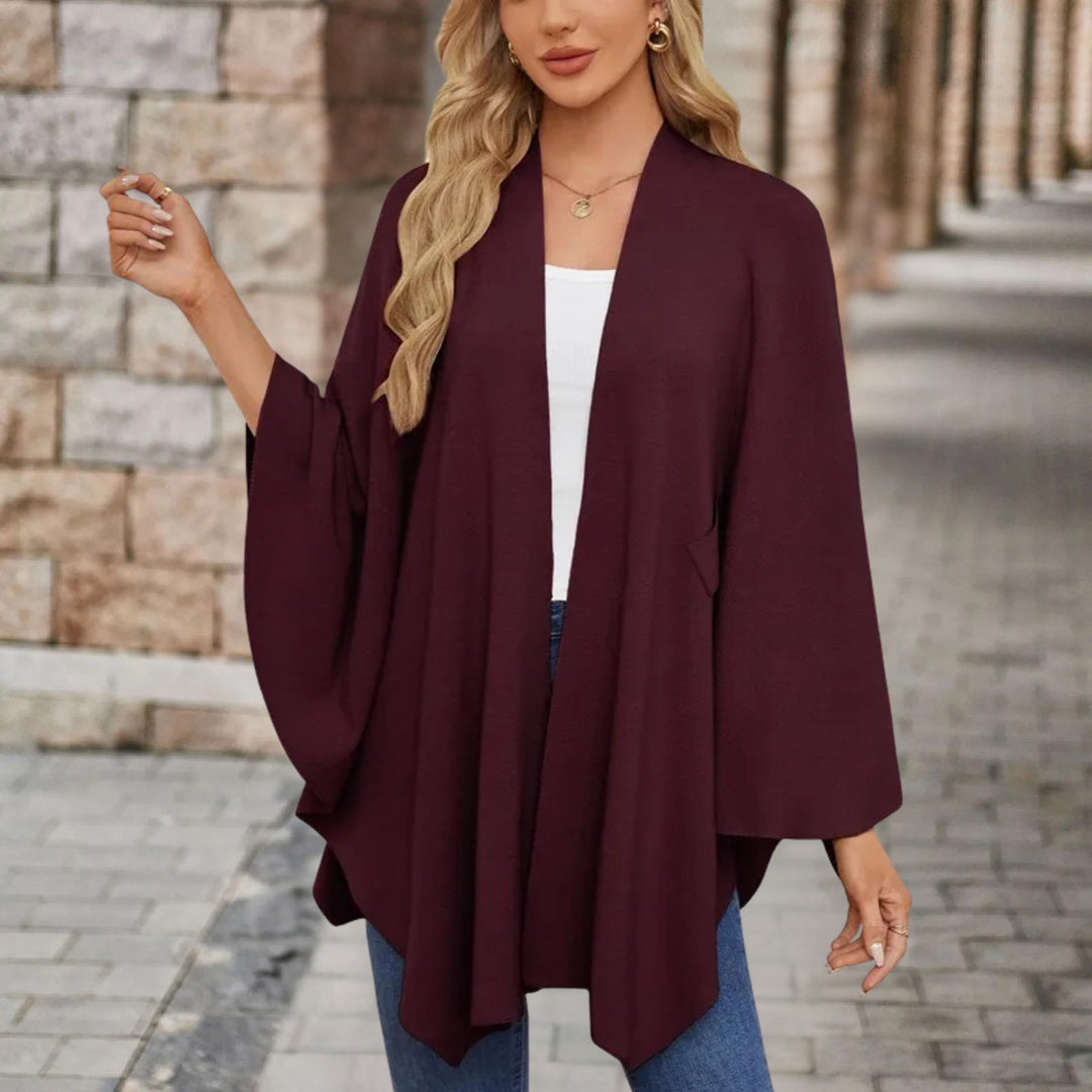 Avalee - Chic Knot-Front Shawl