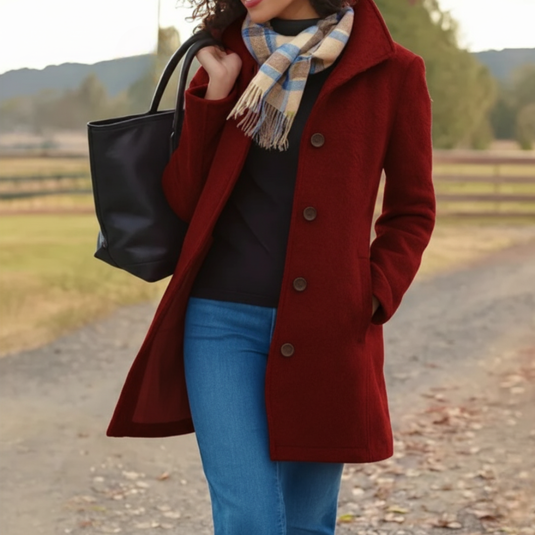 Taylor - Classic Mid-Length Button Coat