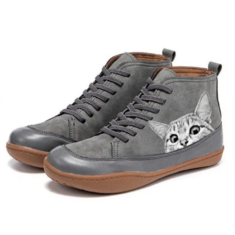 Kahlani – Chic Cat Lover Ankle Boots