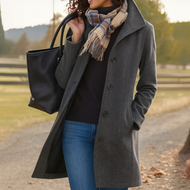 Taylor - Classic Mid-Length Button Coat