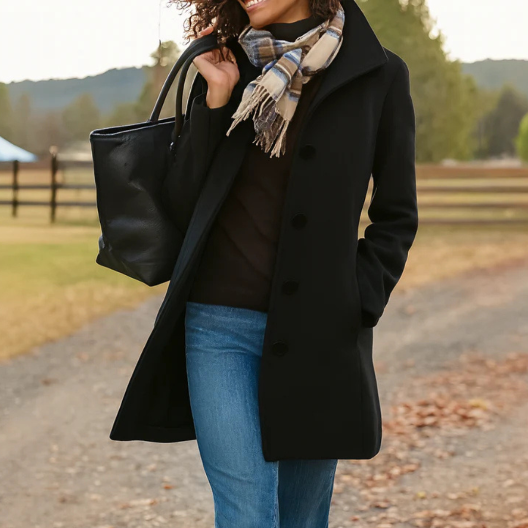 Taylor - Classic Mid-Length Button Coat