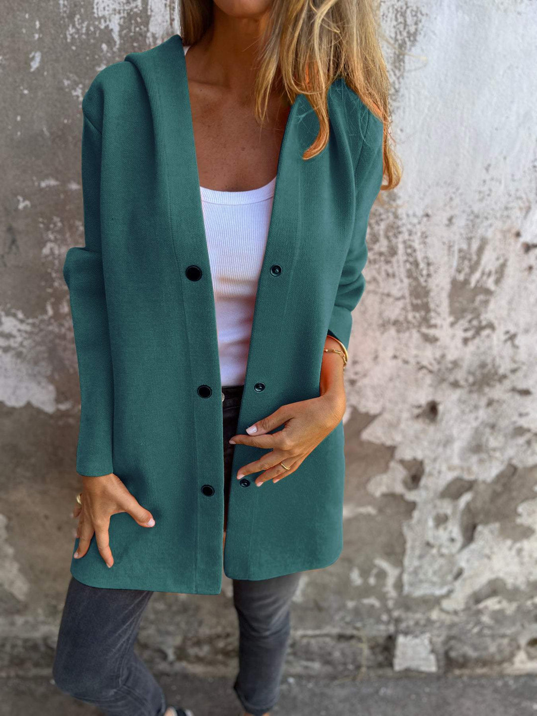 Lindsay – Button-Up Comfort Jacket with Pockets
