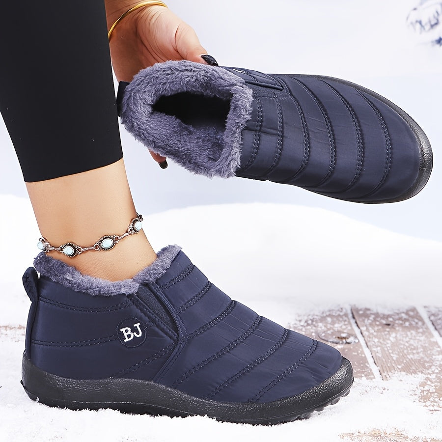 Eloise - Cozy Winter Slip-On Boots