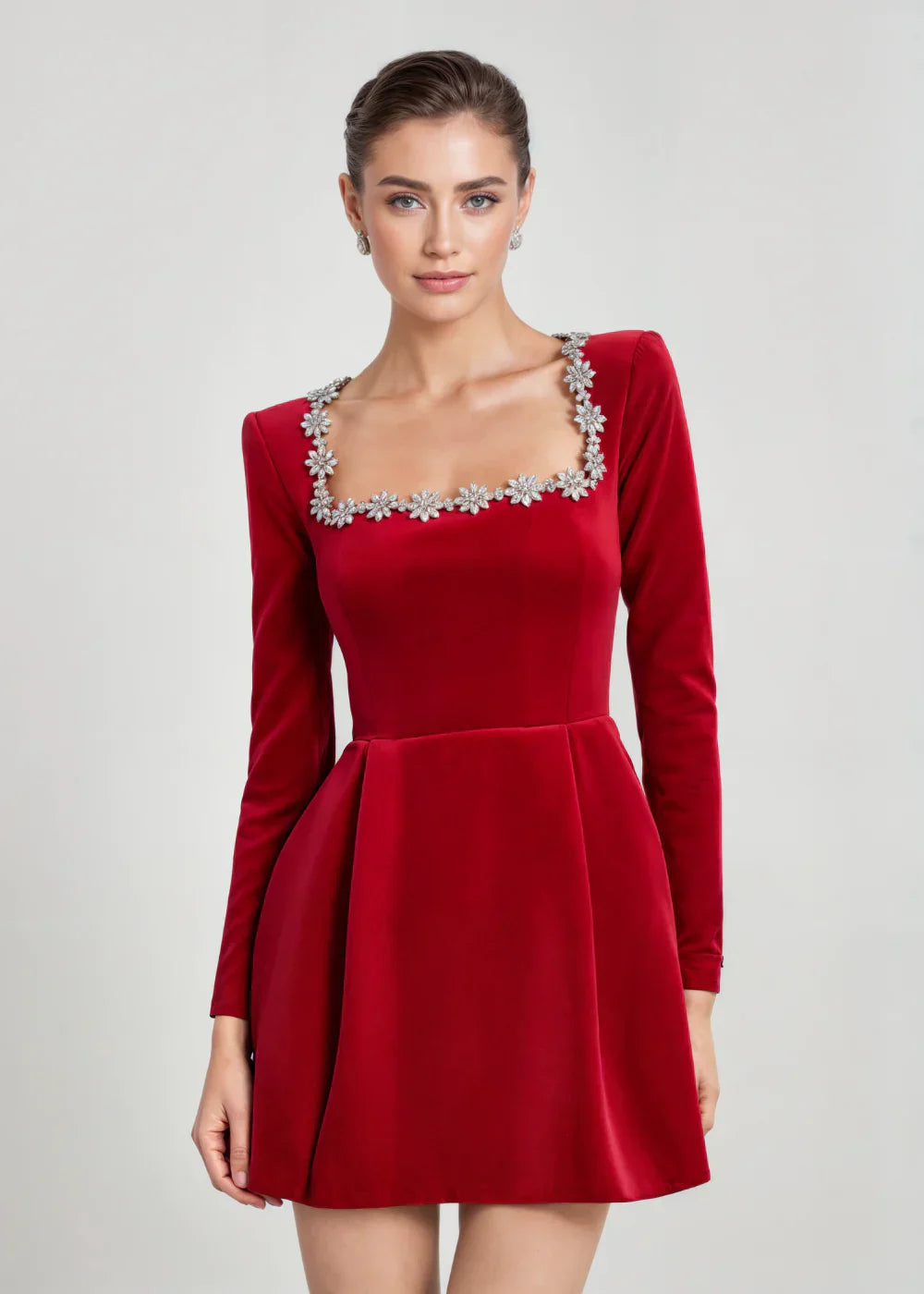 Maren - Classic Velvet Mini Dress