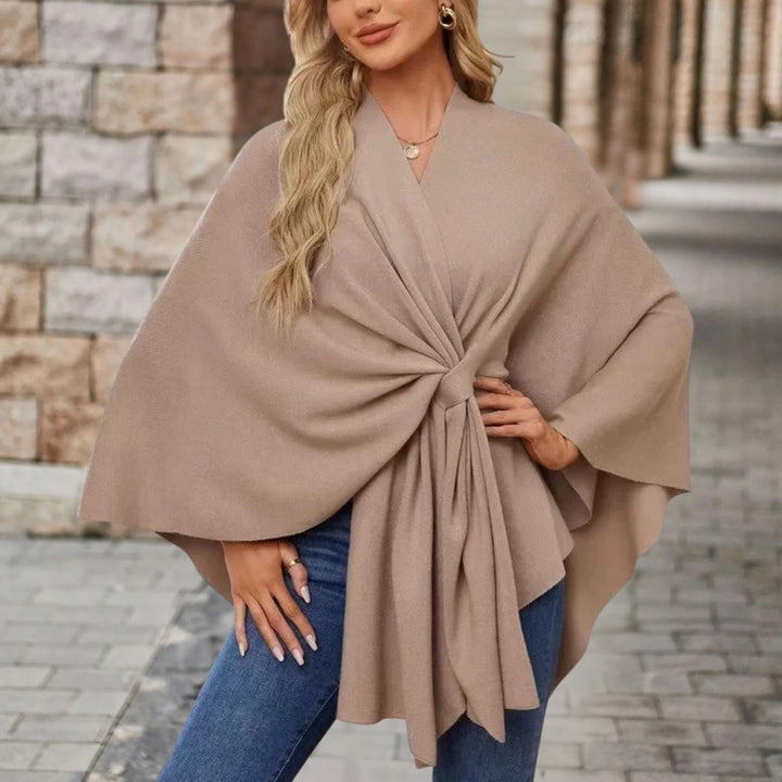 Avalee - Chic Knot-Front Shawl