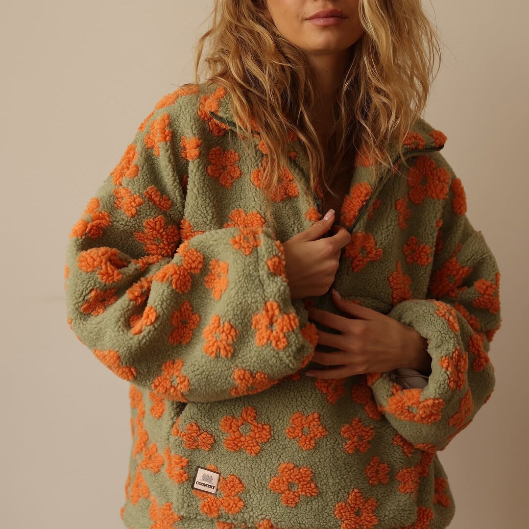 Chloé - Boho Style Fleece Sweater