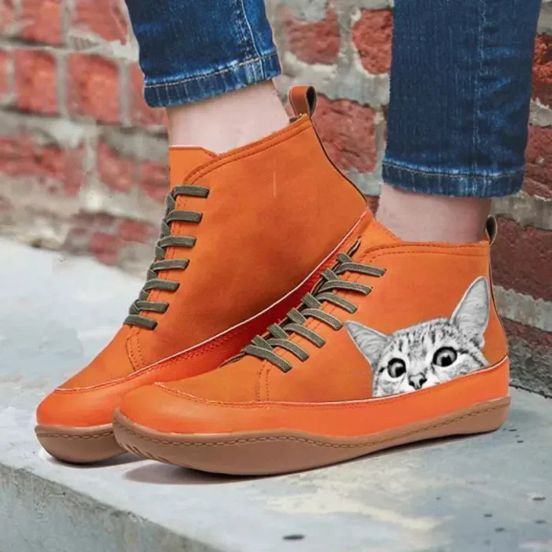Kahlani – Chic Cat Lover Ankle Boots