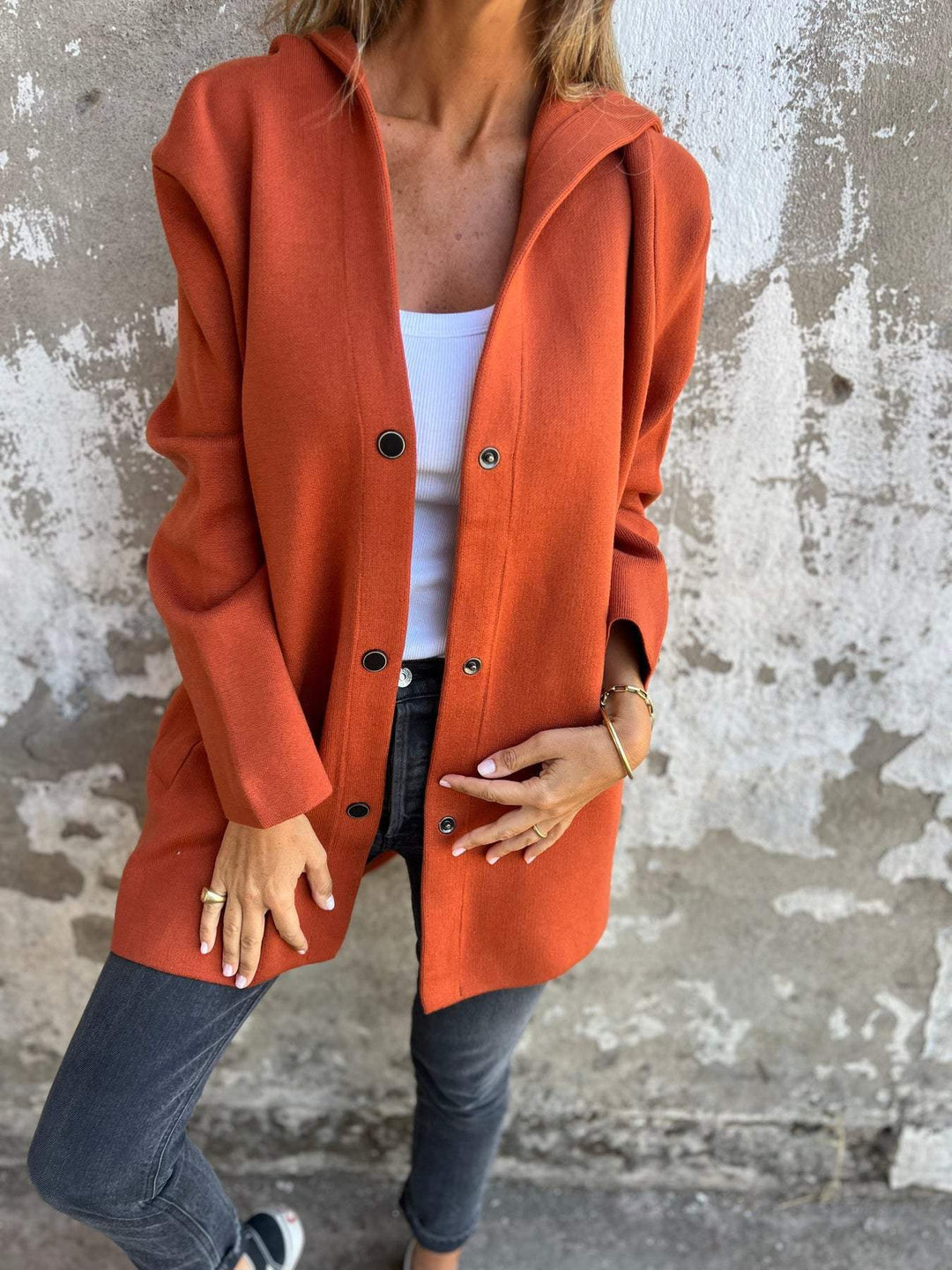 Lindsay – Button-Up Comfort Jacket with Pockets