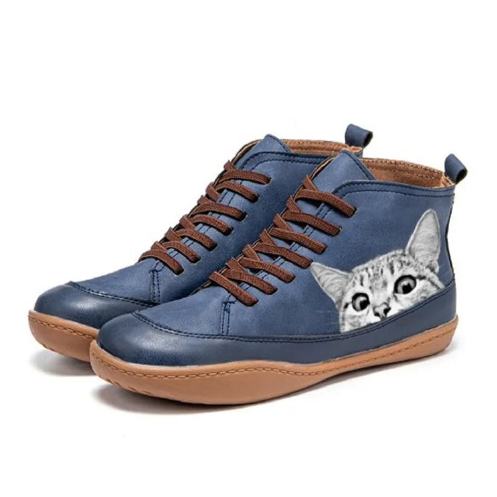 Kahlani – Chic Cat Lover Ankle Boots
