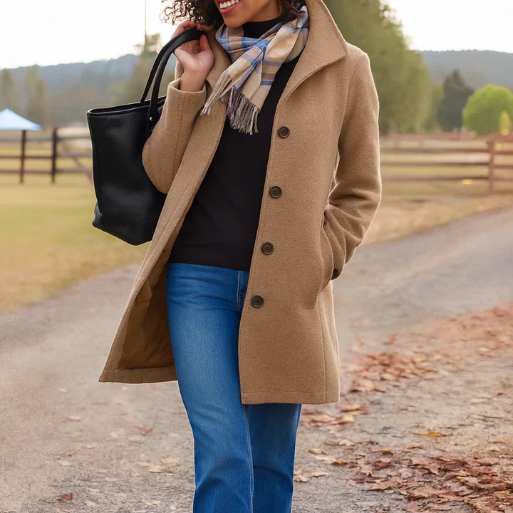 Taylor - Classic Mid-Length Button Coat