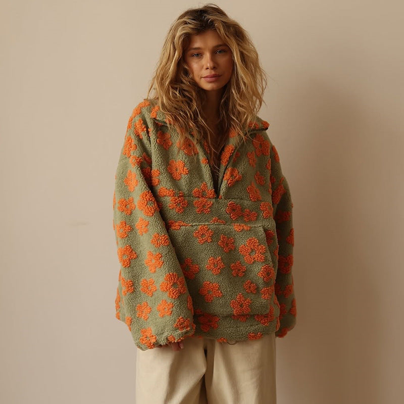 Chloé - Boho Style Fleece Sweater