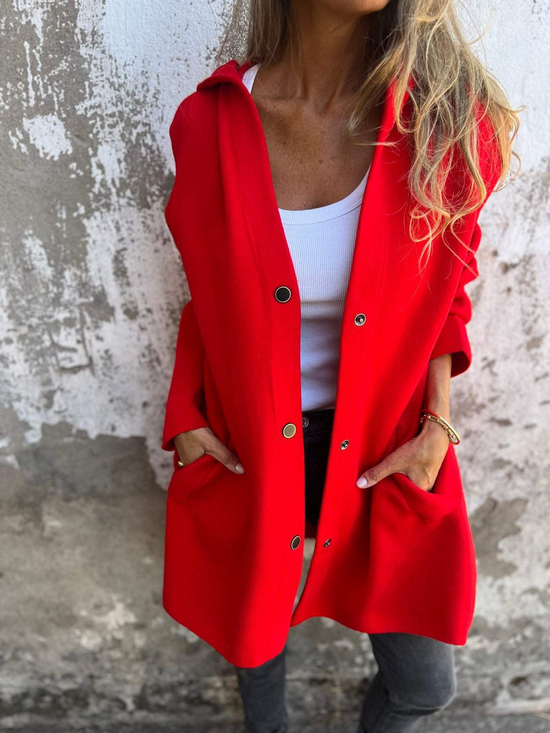 Lindsay – Button-Up Comfort Jacket with Pockets