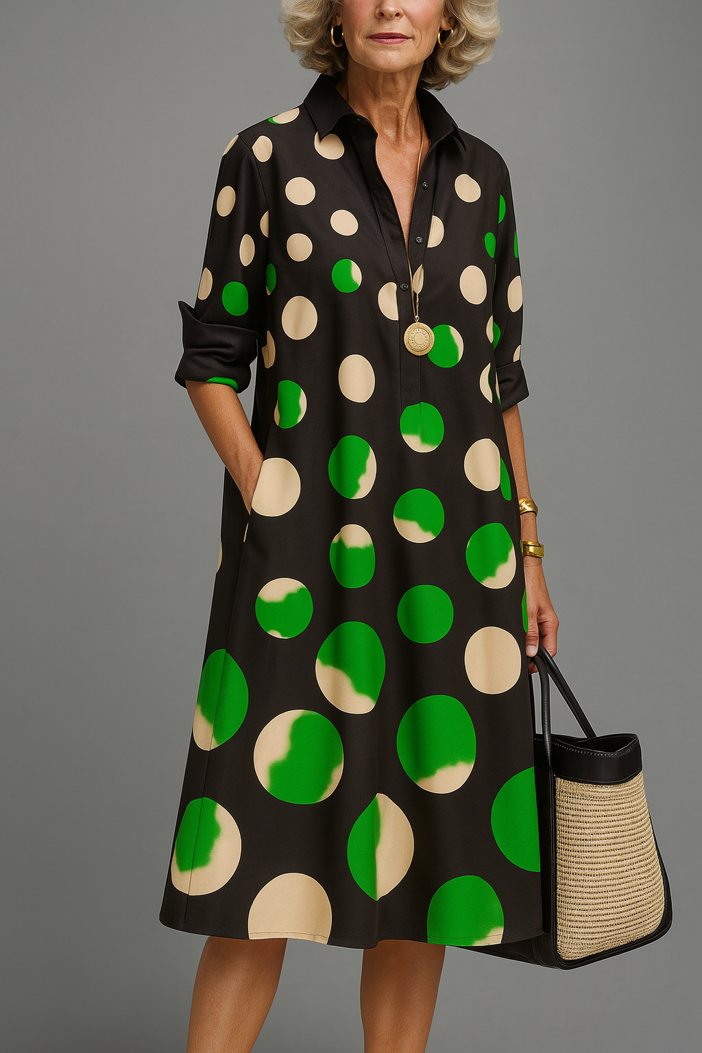 Daniela | Luxury Midi Dress for Wanderer's Elegance