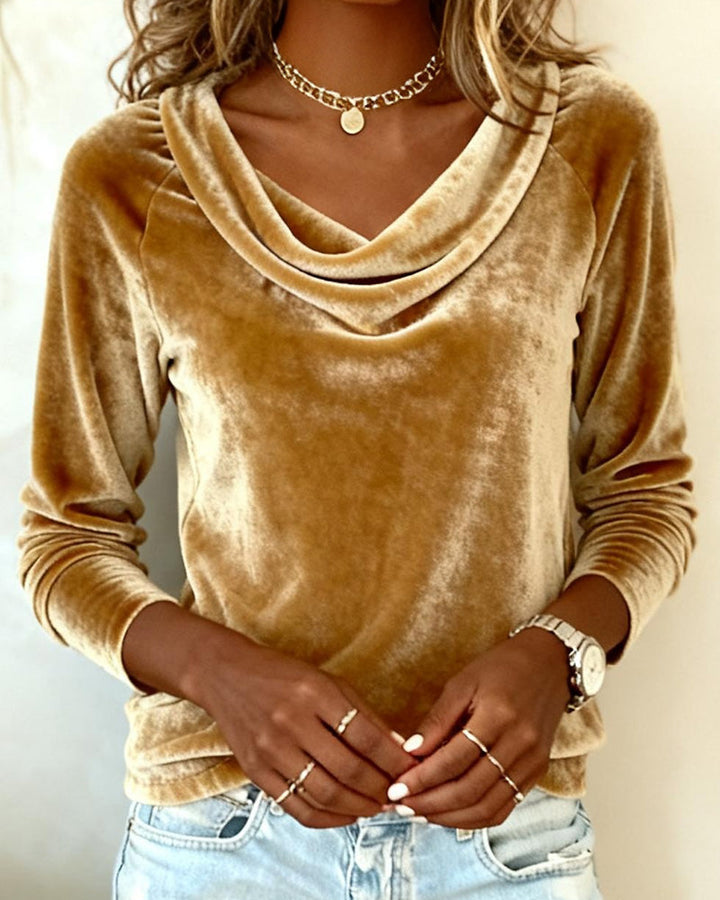 Kara - Casual Velvet Long Sleeve