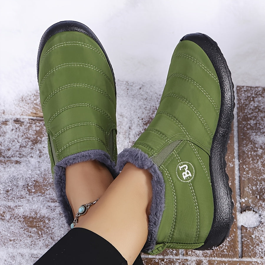 Eloise - Cozy Winter Slip-On Boots
