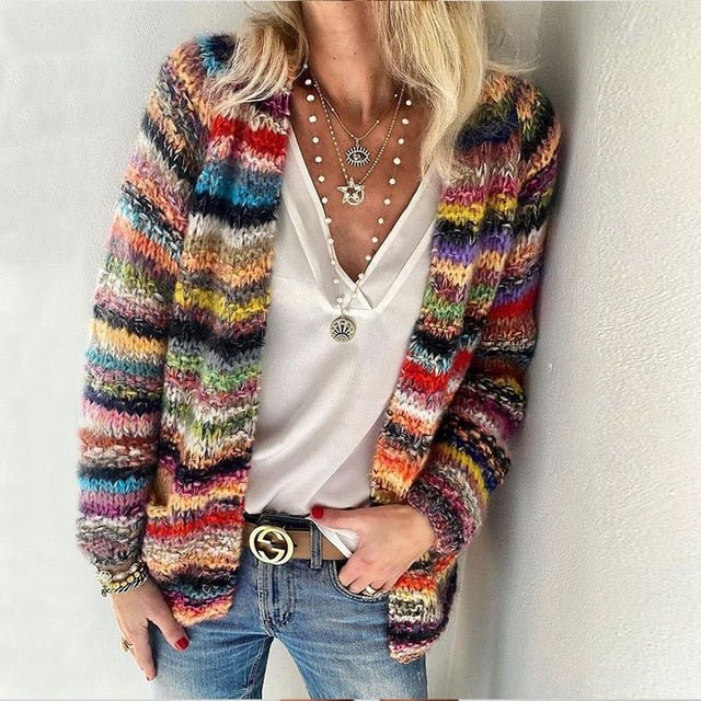 Scarlet – Vibrant Everyday Knit Cardigan