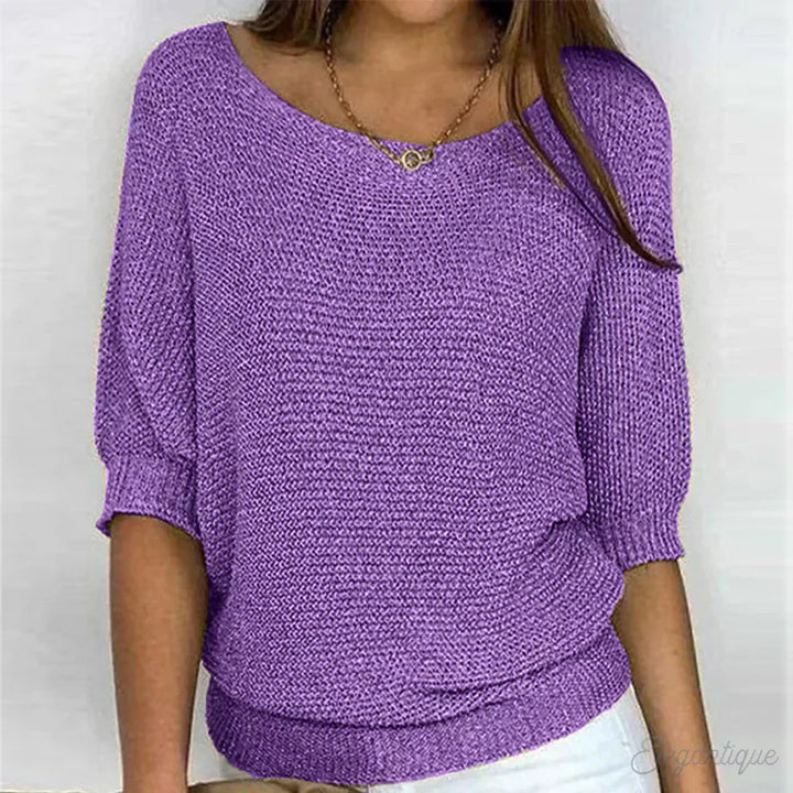 Julie - Relaxed Knit Top