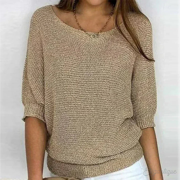 Julie - Relaxed Knit Top
