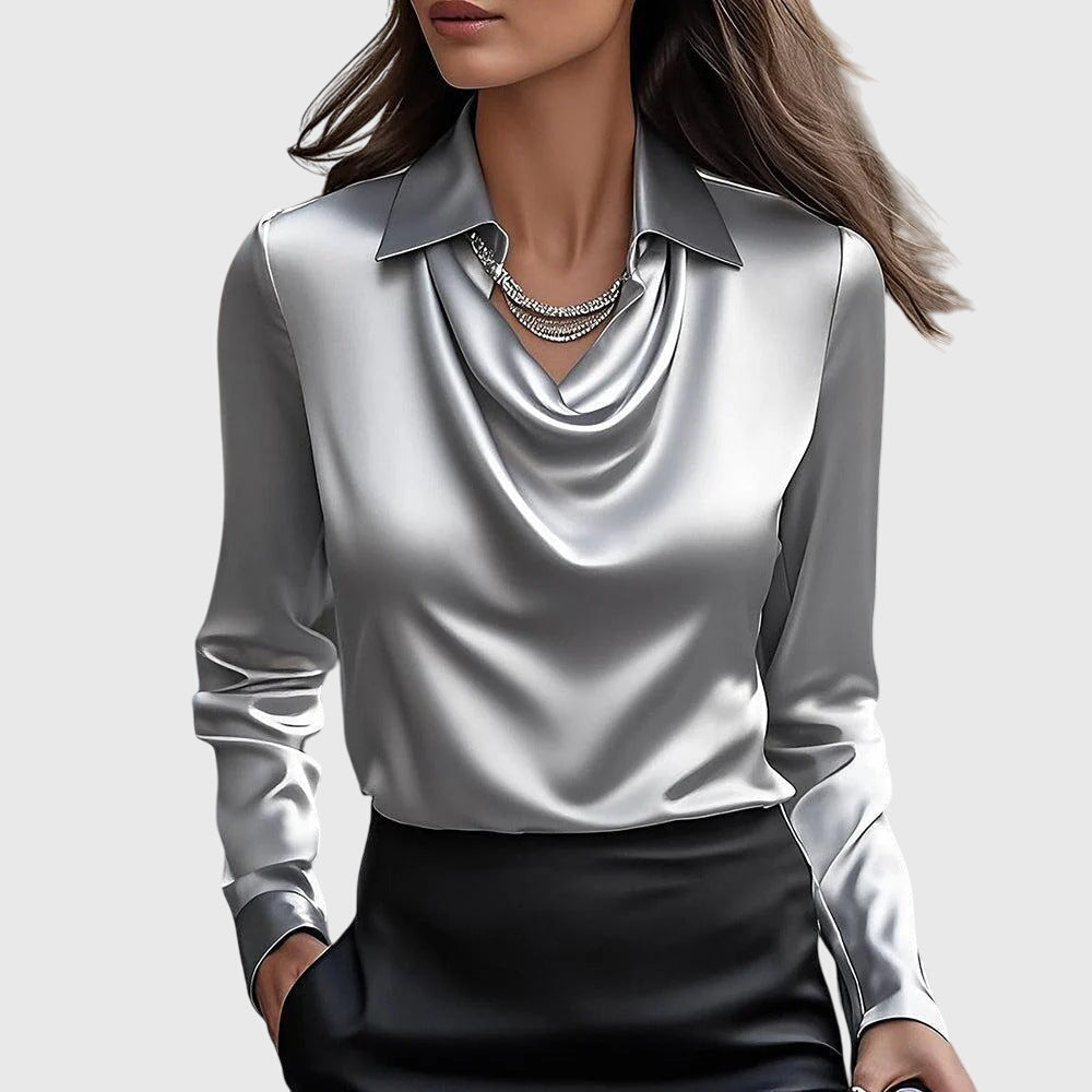 Penelope - Elegant Satin Blouse