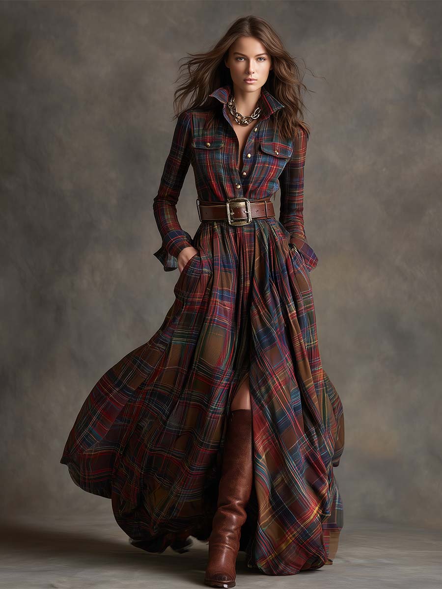 Darcy - Classic Heritage Plaid Dress