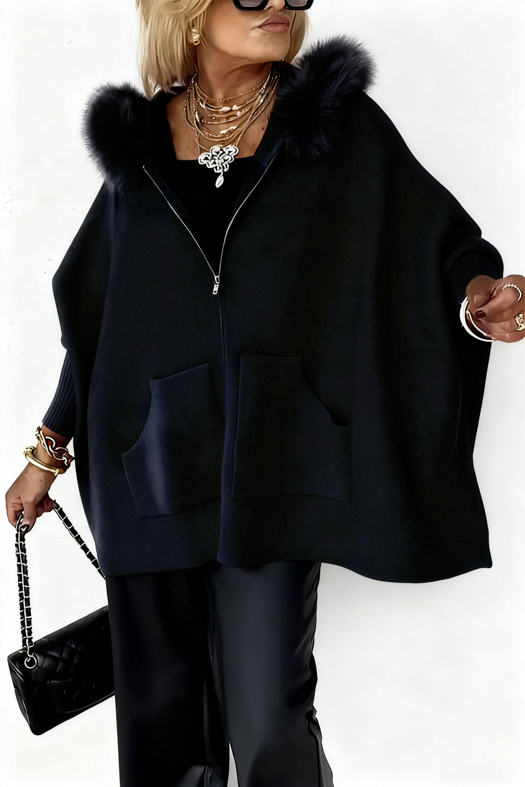 Felisse - Premium Coat with Fur Collar