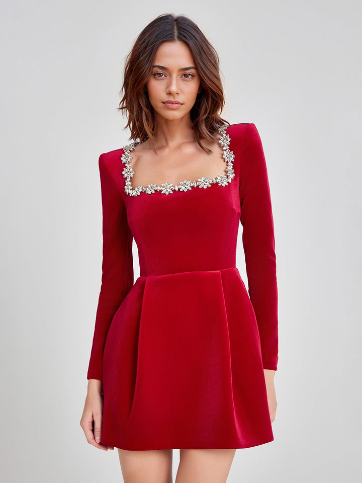 Zephira - Velvet Mini Dress