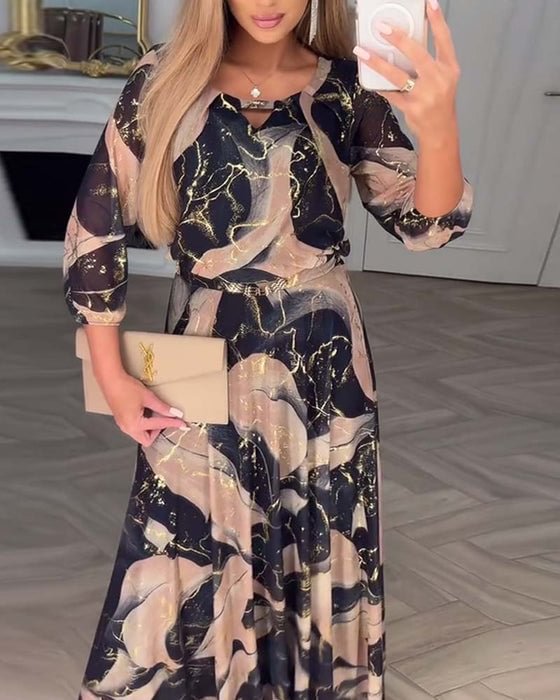 Teagan - Classic Charm Flowing Dress