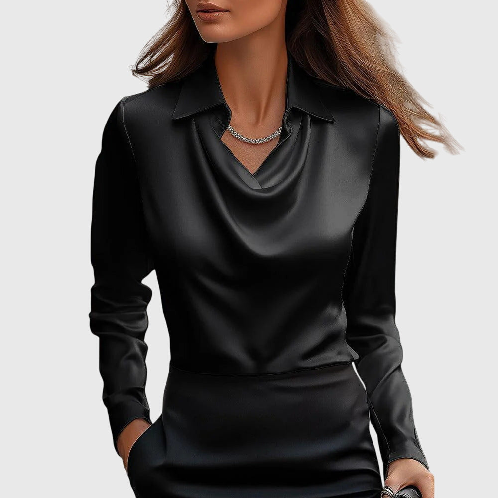Penelope - Elegant Satin Blouse