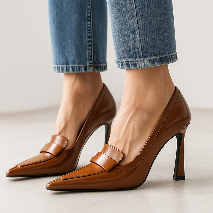 Sasha - Sleek Loafer Stilettos