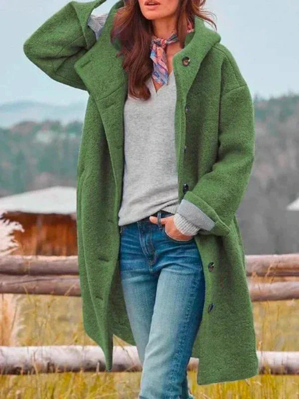 Leona – Chic Longline Winter Coat