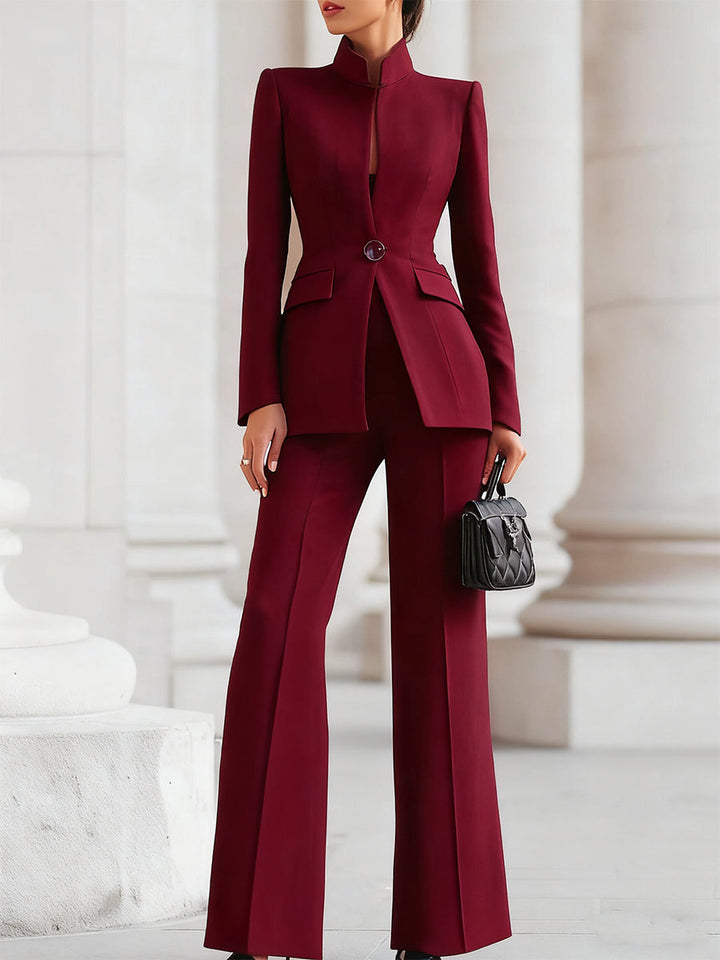 Adrienne - Elegant Blazer & Trouser Suit Set
