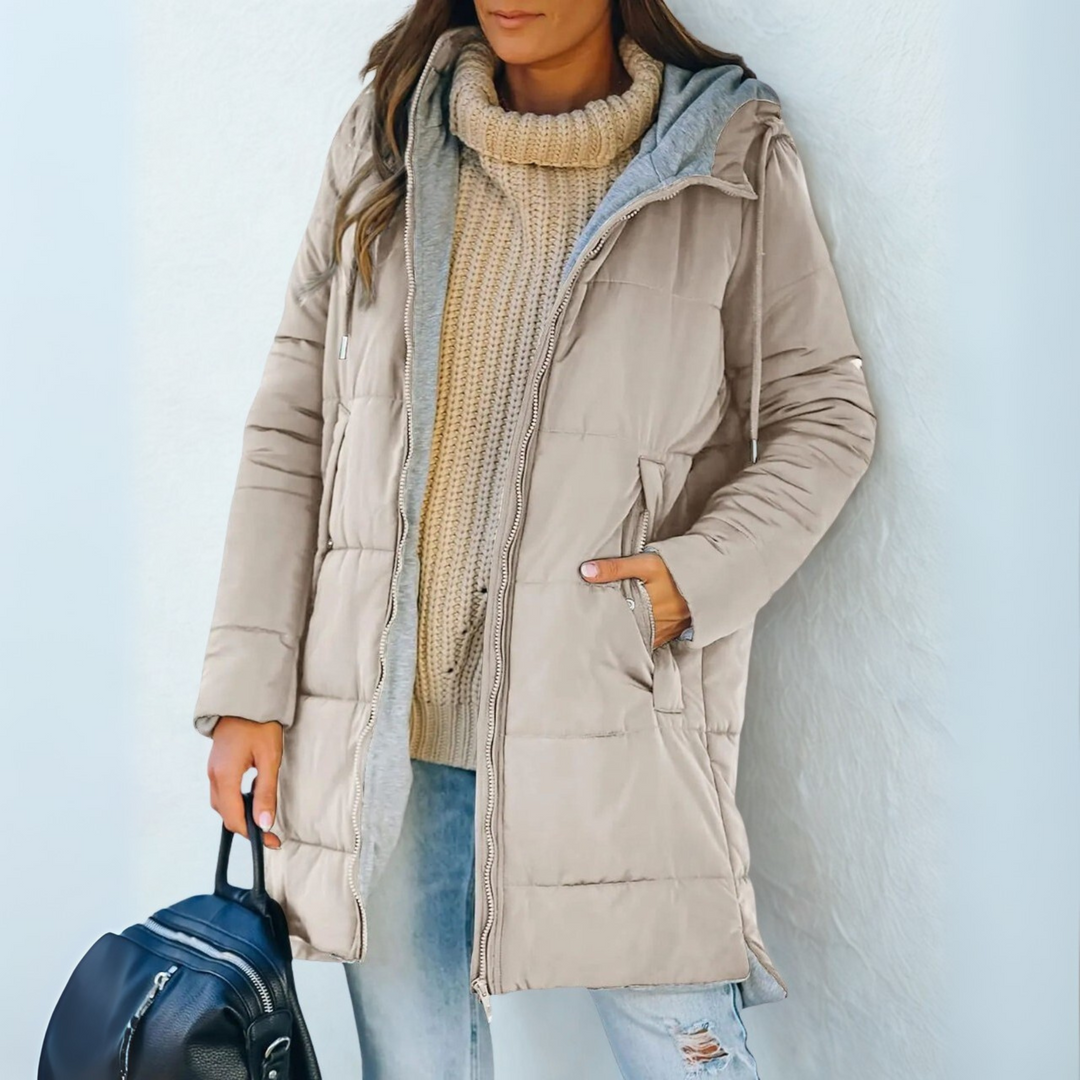 Chasie - Casual Hooded Puffer Down Jacket