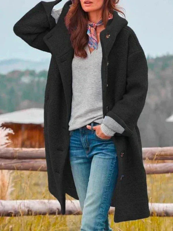 Leona – Chic Longline Winter Coat