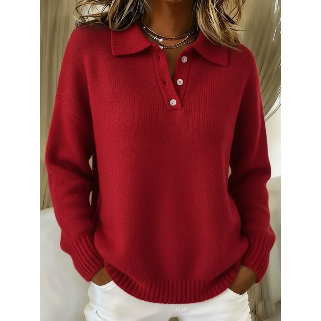 Harleth - Relaxed Polo Sweater