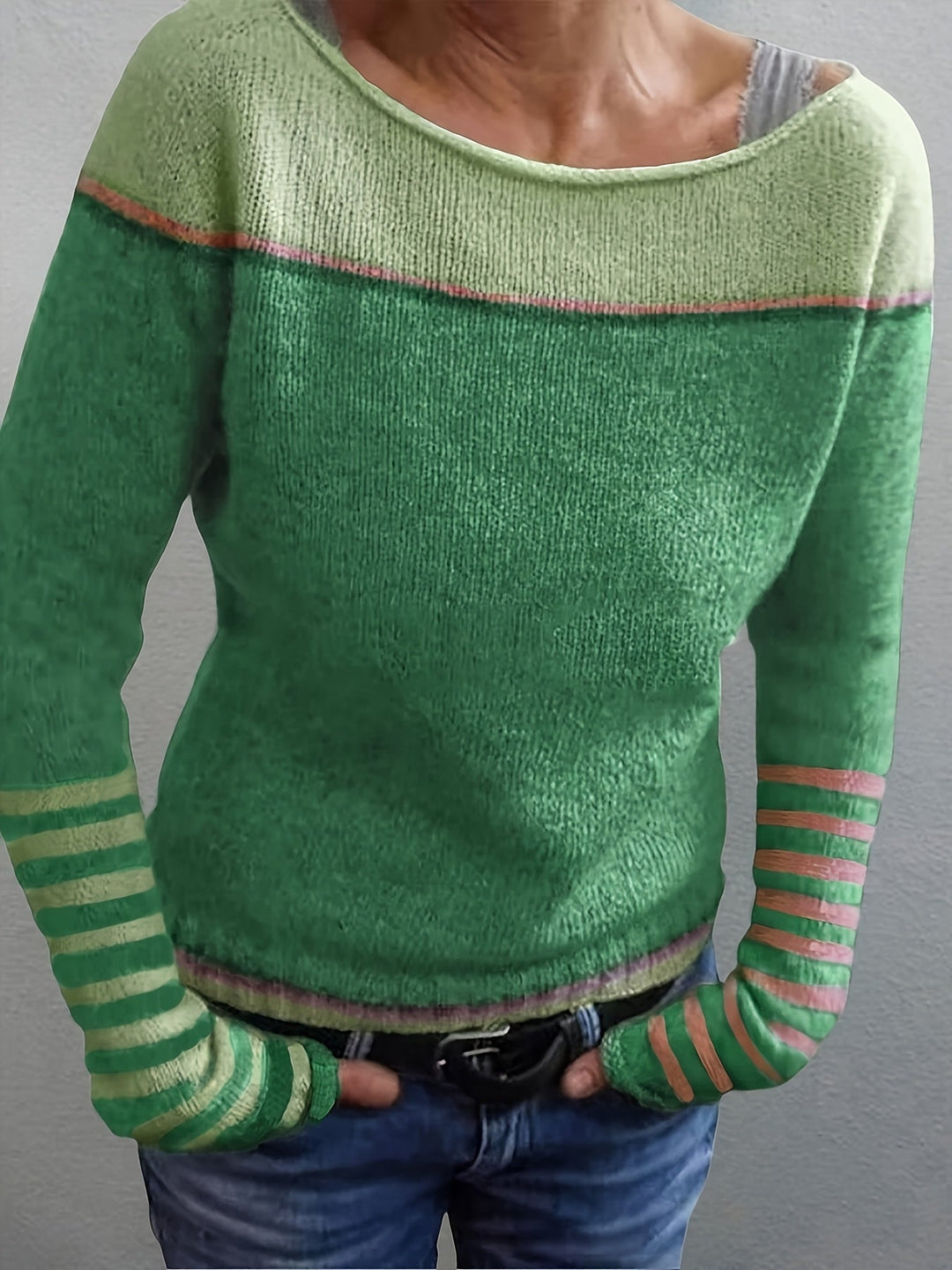 Catherine – Classic Striped Sweater