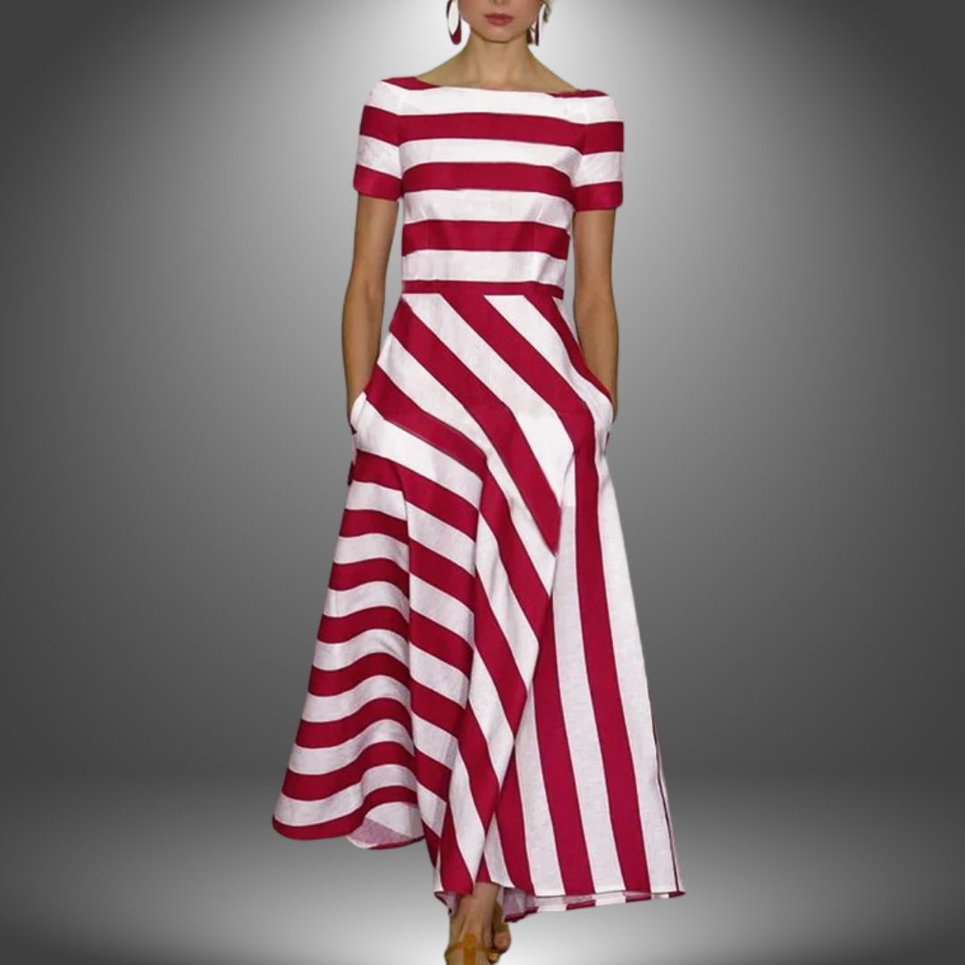 Delora - Light & Fluid Stripe Dress