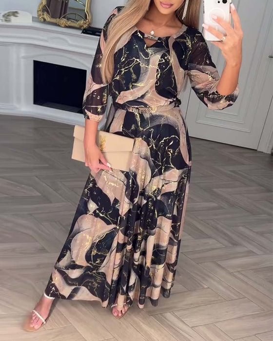 Teagan - Classic Charm Flowing Dress