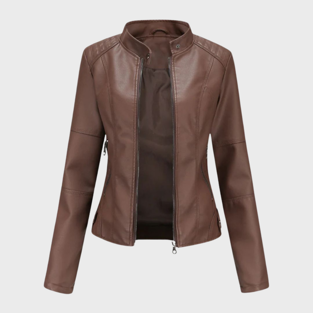 Sophia - Casual Leather Jacket