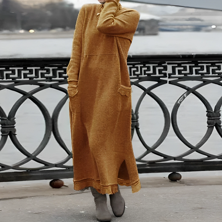 Katie – Refined Cozy Seasonal Dress