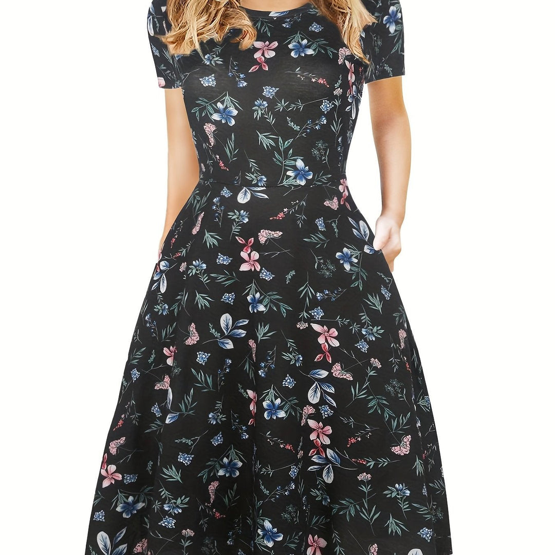 Evelyn Quinn - Retro A-Line Summer Dress