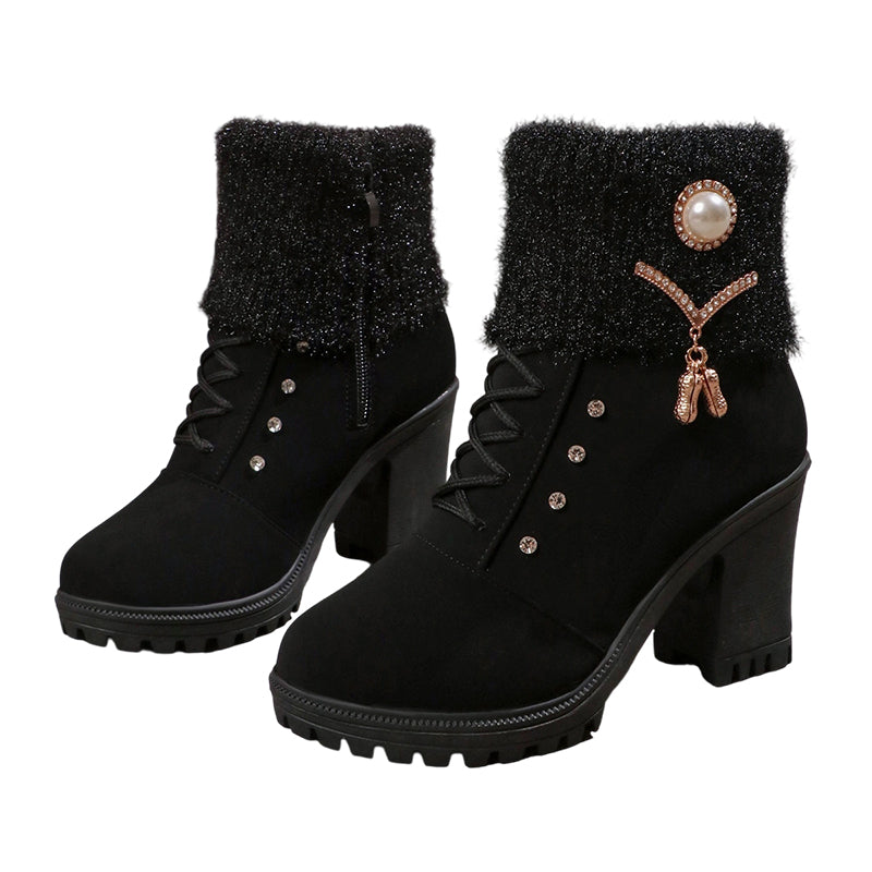 Maisie - Winter Heeled Booties