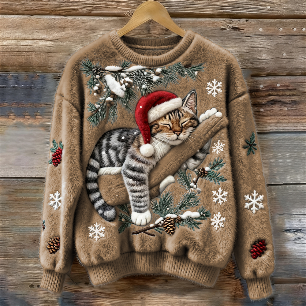 Emmeline - Christmas Cat Sweater