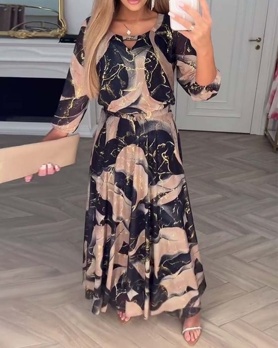 Teagan - Classic Charm Flowing Dress