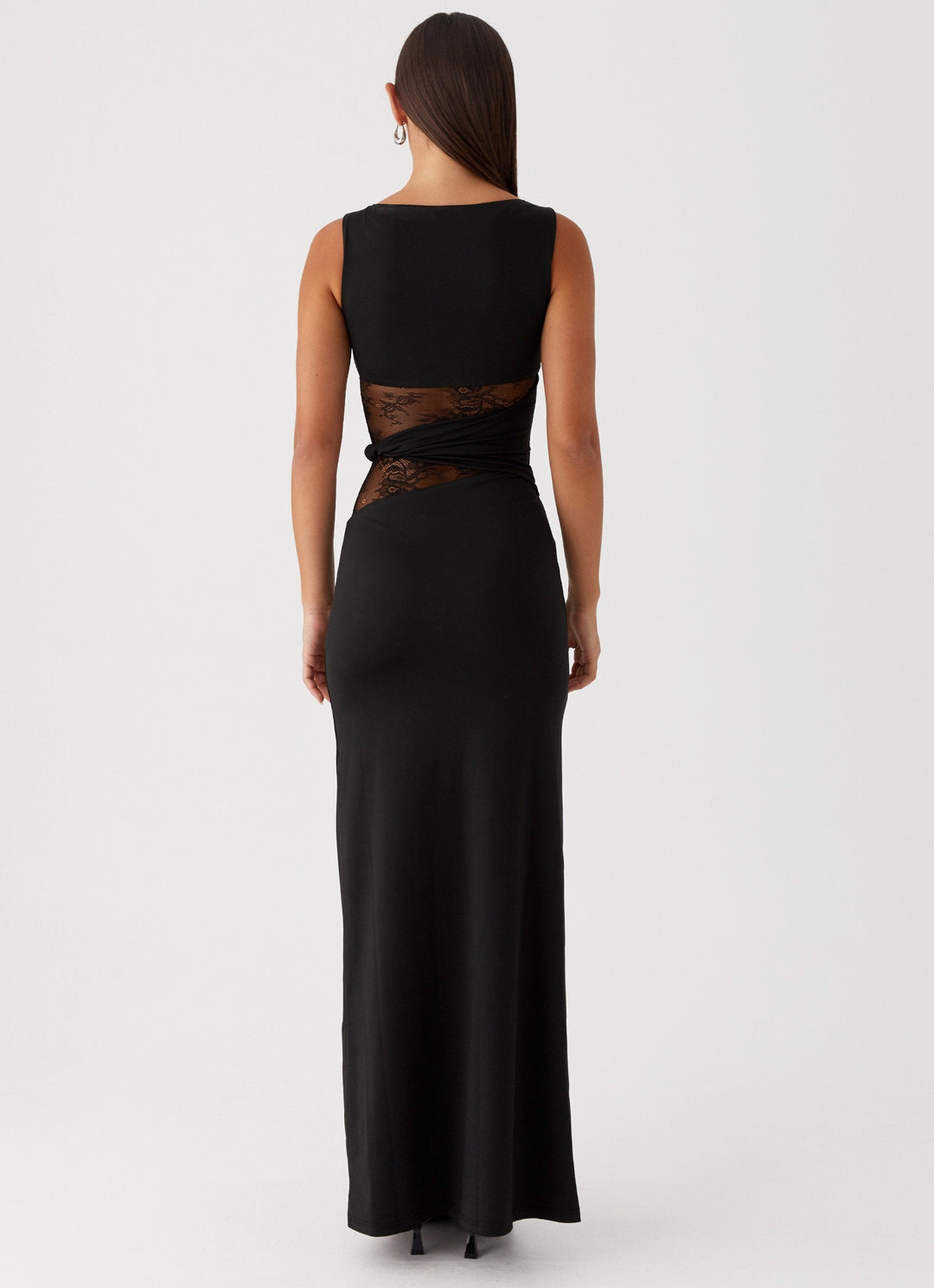 Quinn - Maxi Dress with Sheer Lace Waist Detail